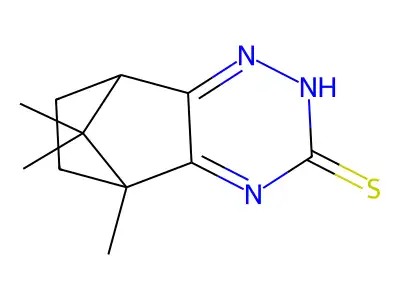 5,9,9-Trimethyl-5,6,7,8-tetrahydro-5,8-methano-1,2,4-benzotriazine-3-thiol structure