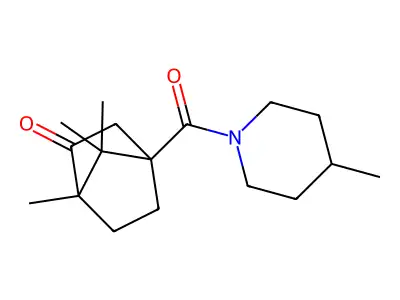1,7,7-Trimethyl-4-[(4-methylpiperidin-1-yl)carbonyl]bicyclo[2.2.1]heptan-2-one structure