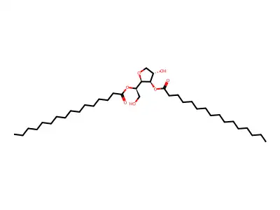 Sorbitan, dihexadecanoate structure