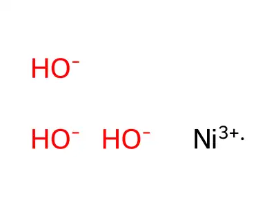 Nickel(III)-hydroxyd structure