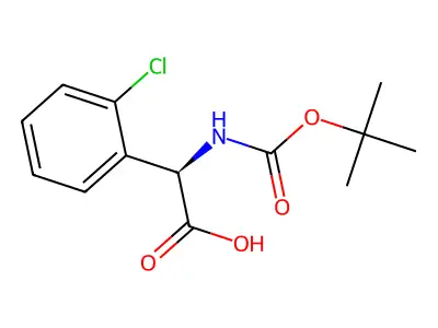 N-Boc-(2'-Chlorophenyl)glycine structure