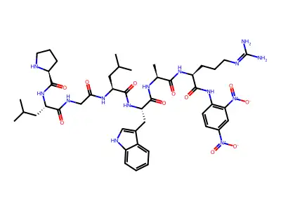 Dnp-Pro-Leu-Gly-Leu-Trp-Ala-D-Arg-NH2 trifluoroacetate salt structure