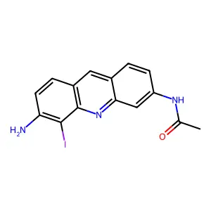 3-Acetamido-5-iodoproflavine structure