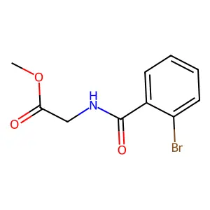 Methyl [(2-bromobenzoyl)amino]acetate structure