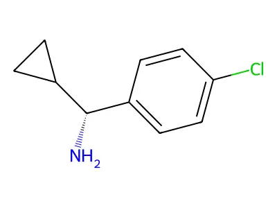 (R)-(4-chlorophenyl)(cyclopropyl)methanamine structure