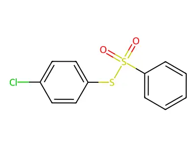 Benzenesulfonothioic acid, S-(4-chlorophenyl) ester structure