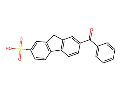 9H-Fluorene-2-sulfonic acid, 7-benzoyl- structure
