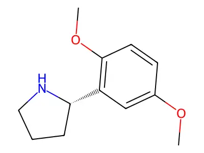 2-(2,5-Dimethoxyphenyl)pyrrolidine structure