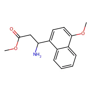 methyl (3S)-3-amino-3-(4-methoxynaphthalen-1-yl)propanoate structure