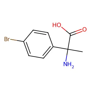 (2R)-2-amino-2-(4-bromophenyl)propanoic acid structure
