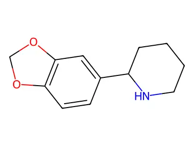 2-(1,3-Benzodioxol-5-yl)piperidine structure
