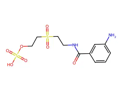 2-((2-((3-Aminobenzoyl)amino)ethyl)sulfonyl)ethyl hydrogen sulfate structure