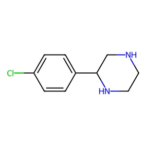 rel-(2R)-2-(4-chlorophenyl)piperazine structure