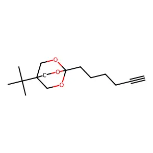 3,5,8-Trioxabicyclo(2.2.2)octane, 1-tert-butyl-4-hex-5-ynyl- structure