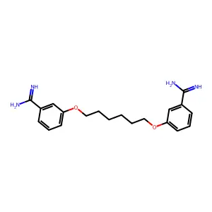 3,3'-(1,6-Hexanediylbis(oxy))bis-benzenecarboximidamide structure