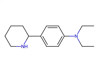 N,N-diethyl-4-(piperidin-2-yl)aniline structure