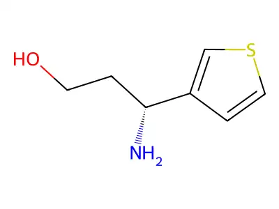 (3R)-3-Amino-3-(3-thienyl)propan-1-OL structure