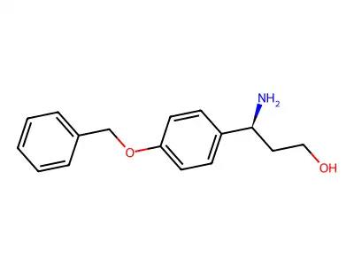 3-Amino-3-(4-(benzyloxy)phenyl)propan-1-ol structure