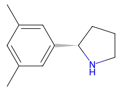 (S)-2-(3,5-dimethylphenyl)pyrrolidine structure