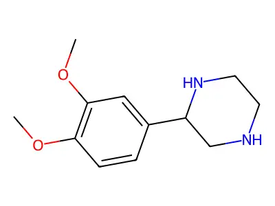 2-(3,4-Dimethoxyphenyl)piperazine structure