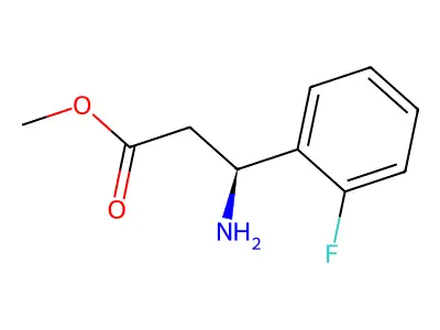 Methyl 3-amino-3-(2-fluorophenyl)propanoate structure