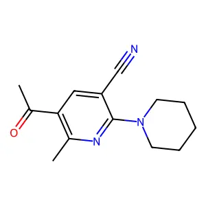 5-Acetyl-6-methyl-2-piperidinonicotinonitrile structure