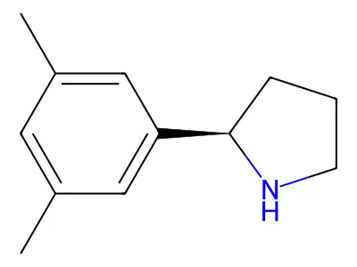 2-(3,5-Dimethylphenyl)pyrrolidine structure