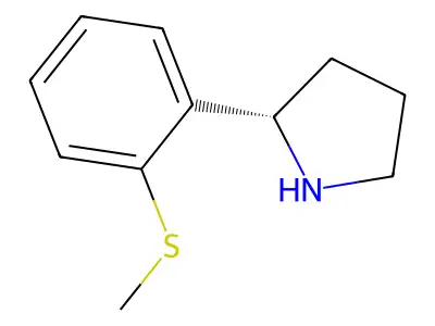 2-(2-(Methylthio)phenyl)pyrrolidine structure