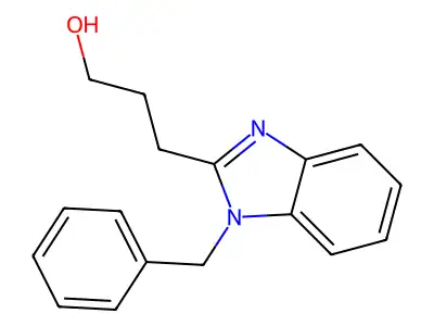 3-(1-benzyl-1H-benzimidazol-2-yl)propan-1-ol structure