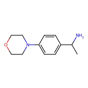 (1R)-1-[4-(morpholin-4-yl)phenyl]ethan-1-amine structure