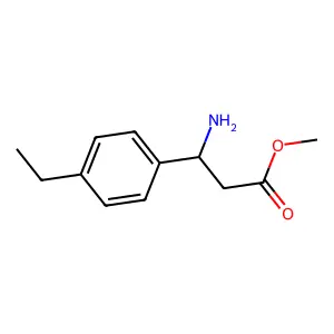 methyl (3S)-3-amino-3-(4-ethylphenyl)propanoate structure