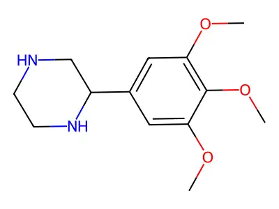 2-(3,4,5-Trimethoxyphenyl)piperazine structure