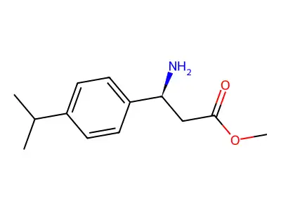 Methyl 3-amino-3-[4-(propan-2-yl)phenyl]propanoate structure
