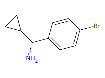 (4-Bromophenyl)(cyclopropyl)methanamine structure