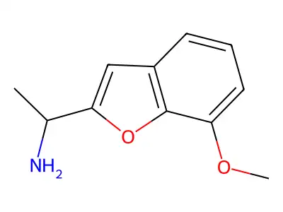 1-(7-Methoxy-1-benzofuran-2-yl)ethan-1-amine structure