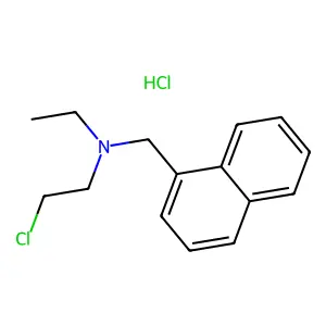 N-Ethyl-N-(1-naphthylmethyl)-beta-chloroethylamine hydrochloride structure