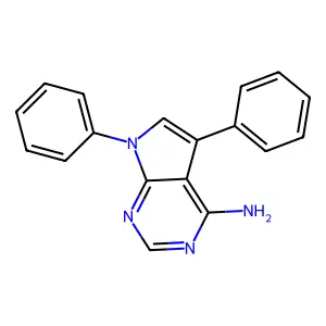 5,7-Diphenylpyrrolo(2,3-d)pyrimidin-4-amine structure