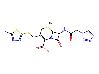 Sodium cefazolin;Sodium cephazolin structure