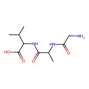 Glycyl-alanyl-valine structure