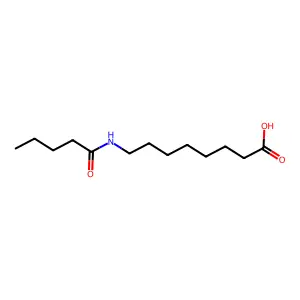 8-(Pentanoylamino)octanoic acid structure