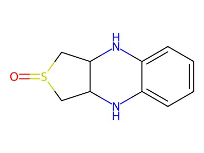Thieno(3,4-b)quinoxaline, 1,3,3a,4,9,9a-hexahydro-, 2-oxide structure