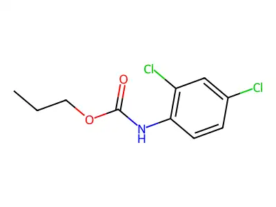 Propyl N-(2,4-dichlorophenyl)carbamate structure