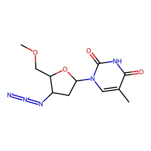 3'-Azido-5'-O-methyl-3'-deoxythymidine structure