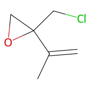 Oxirane, 2-(chloromethyl)-2-(1-methylethenyl)- structure