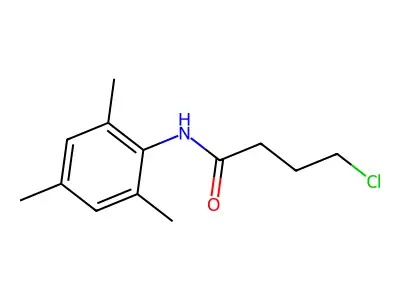 4-chloro-N-(2,4,6-trimethylphenyl)butanamide structure
