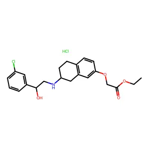 Amibegron Hydrochloride structure