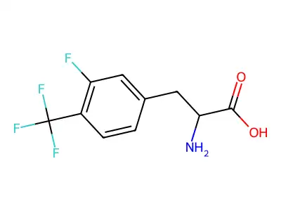 2-amino-3-[3-fluoro-4-(trifluoromethyl)phenyl]propanoic Acid structure