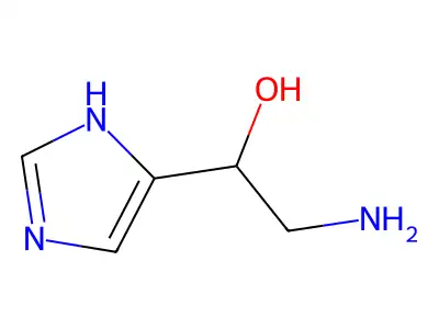 4(5)-(2-Amino-1-hydroxyethyl)imidazole structure