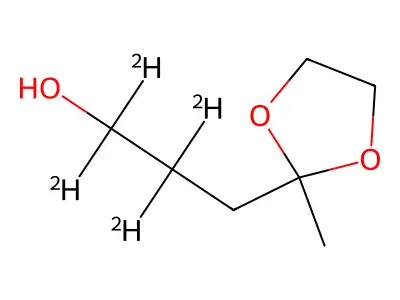1,3-Dioxolane-2-propanol, 2-methyl- structure