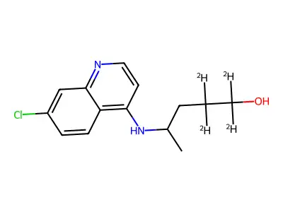 4-[(7-Chloro-4-quinolinyl)amino]-1-pentanol structure